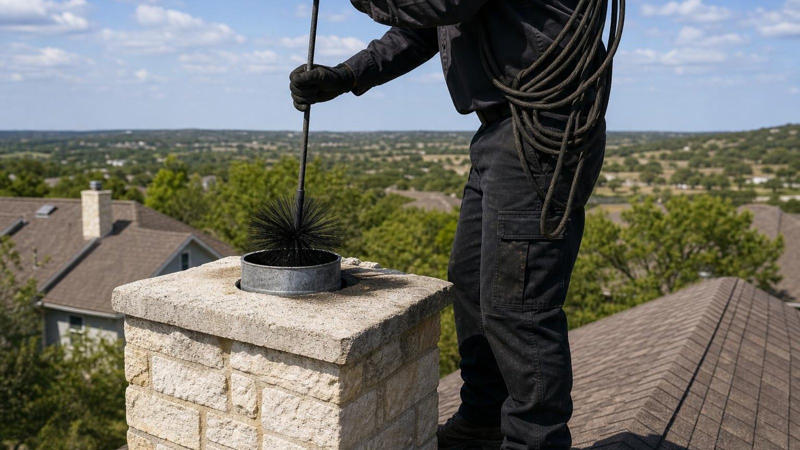 Local chimney sweep & inspection for San Antonio homes